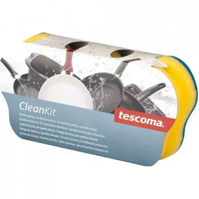 Кухонные губки для деликатных поверхностей TESCOMA CLEAN KIT 900652